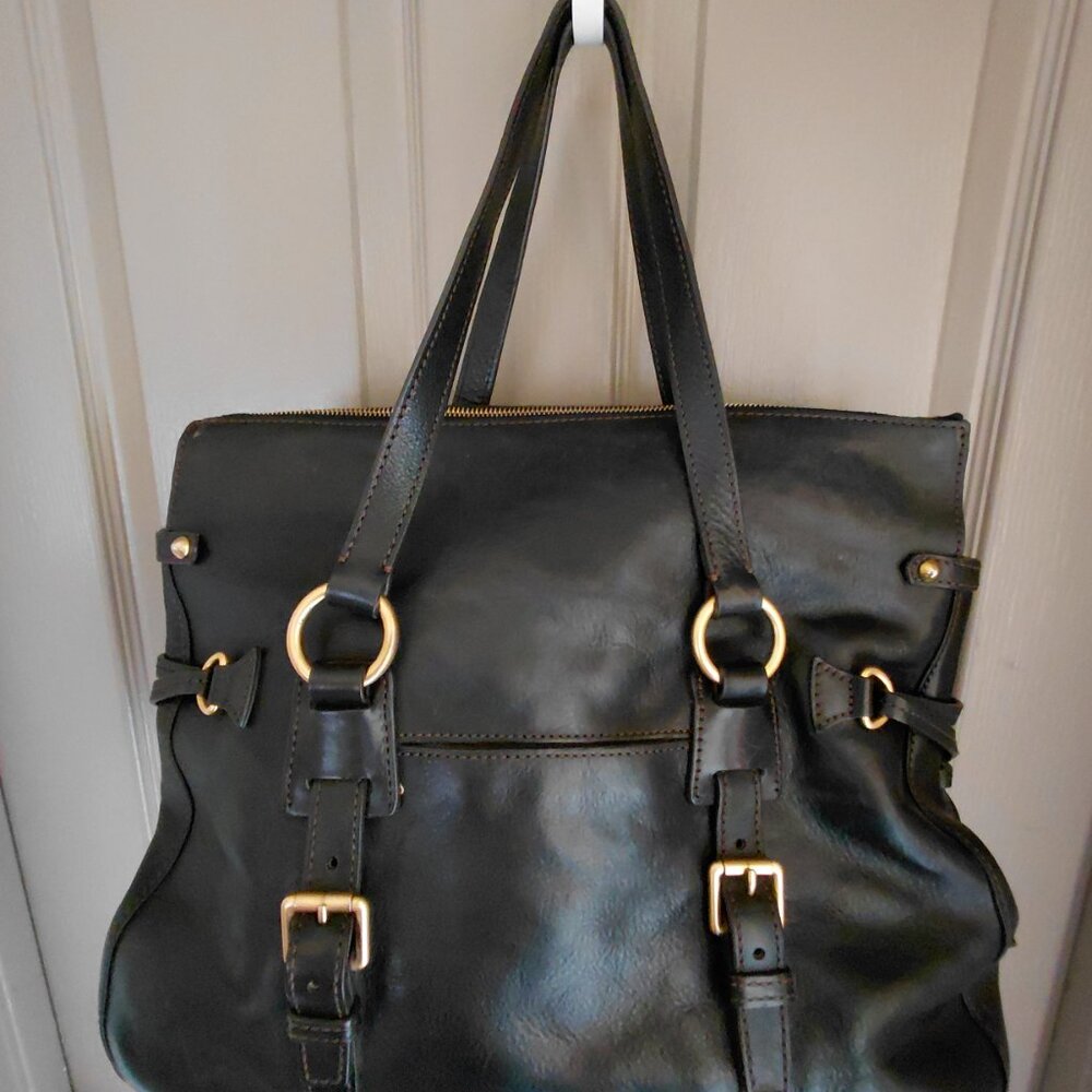 Dooney & Bourke Leather Florentine Satchel - Picture 8 of 9